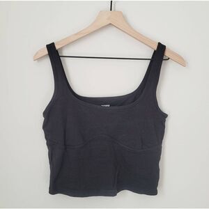 Victoria's Secret PINK Built in Bra Tank in Black Size Large